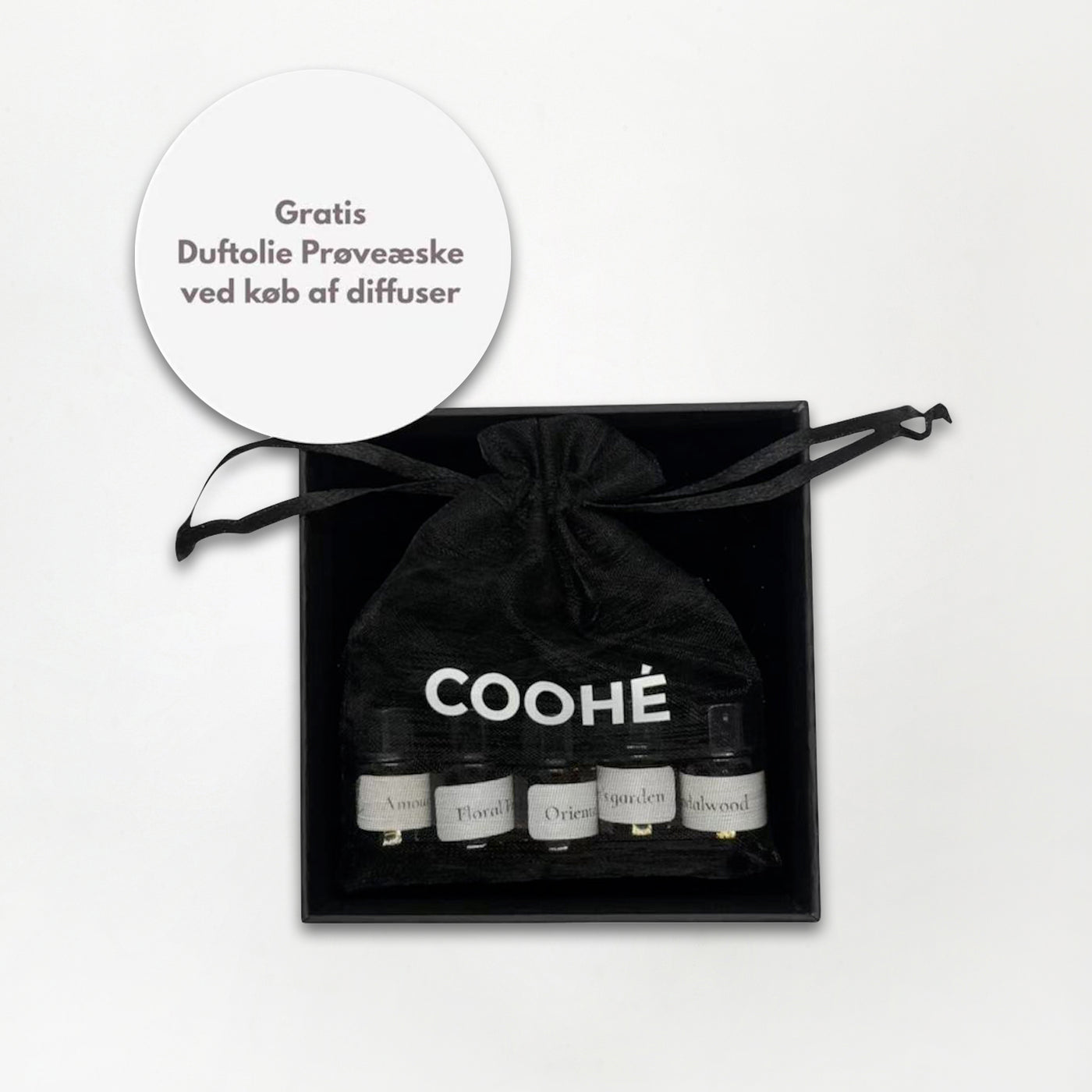 Prøveæske med 5 duftolier