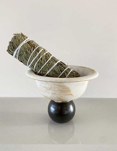 Bowl Dot Incense Ceramic Holder