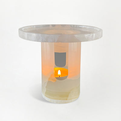 Aroma Scented Lamp Nero Marquina / Onyx White