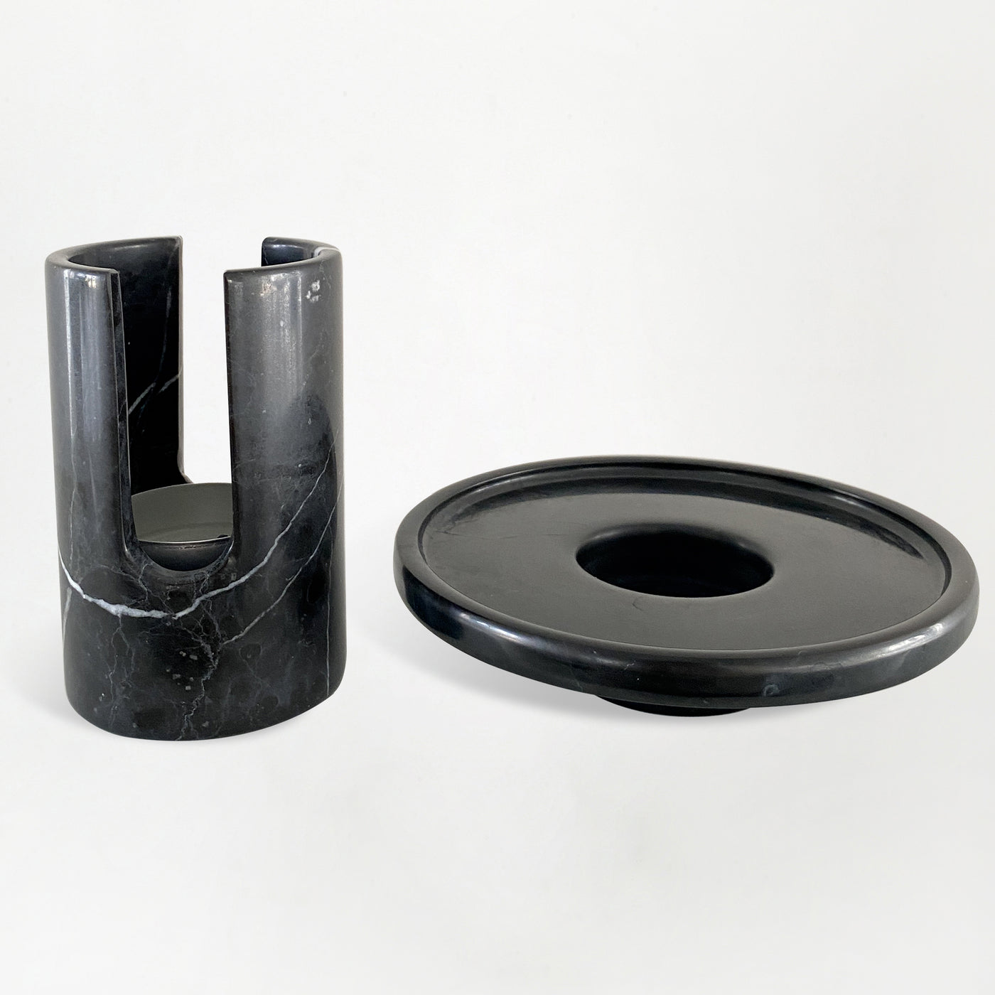 Aroma Scented Lamp Nero Marquina / Onyx White