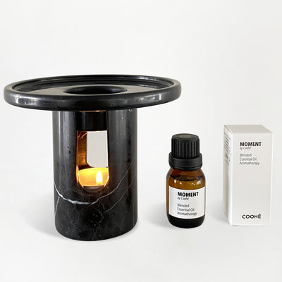 Aroma Scented Lamp Nero Marquina / Onyx White