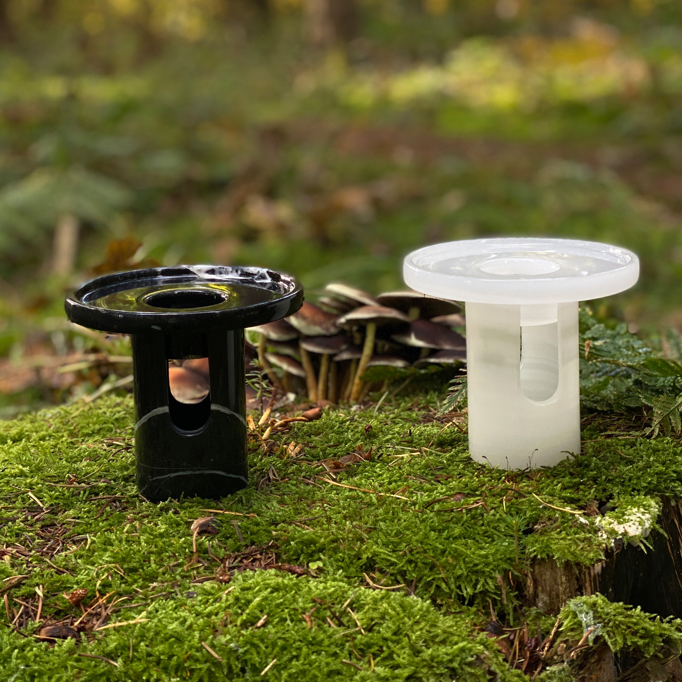 Aroma Scented Lamp Nero Marquina / Onyx White