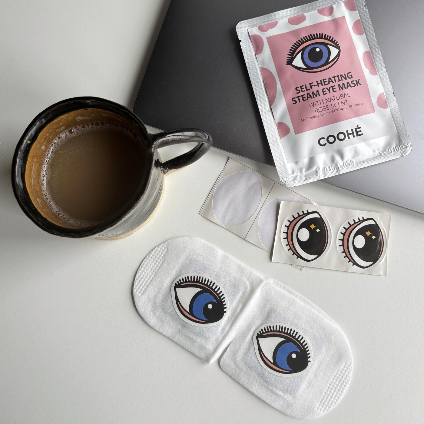 Selvopvarmende Øjenmaske 8 stk