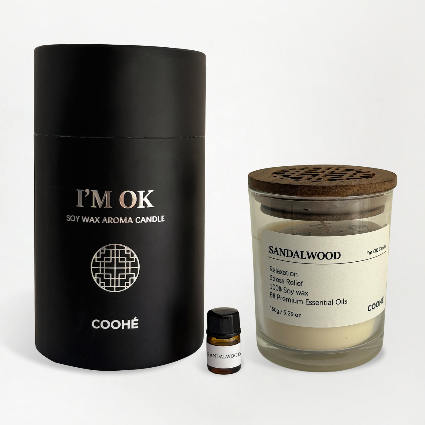 I'AM OK Duftlys 9 Varianter