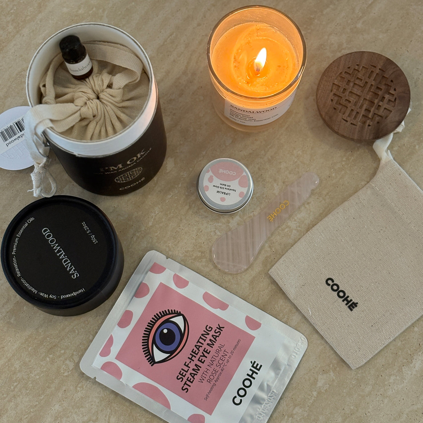 Selvopvarmende Øjenmaske 8 stk