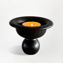 DOT Incense Ceramic Holder Black